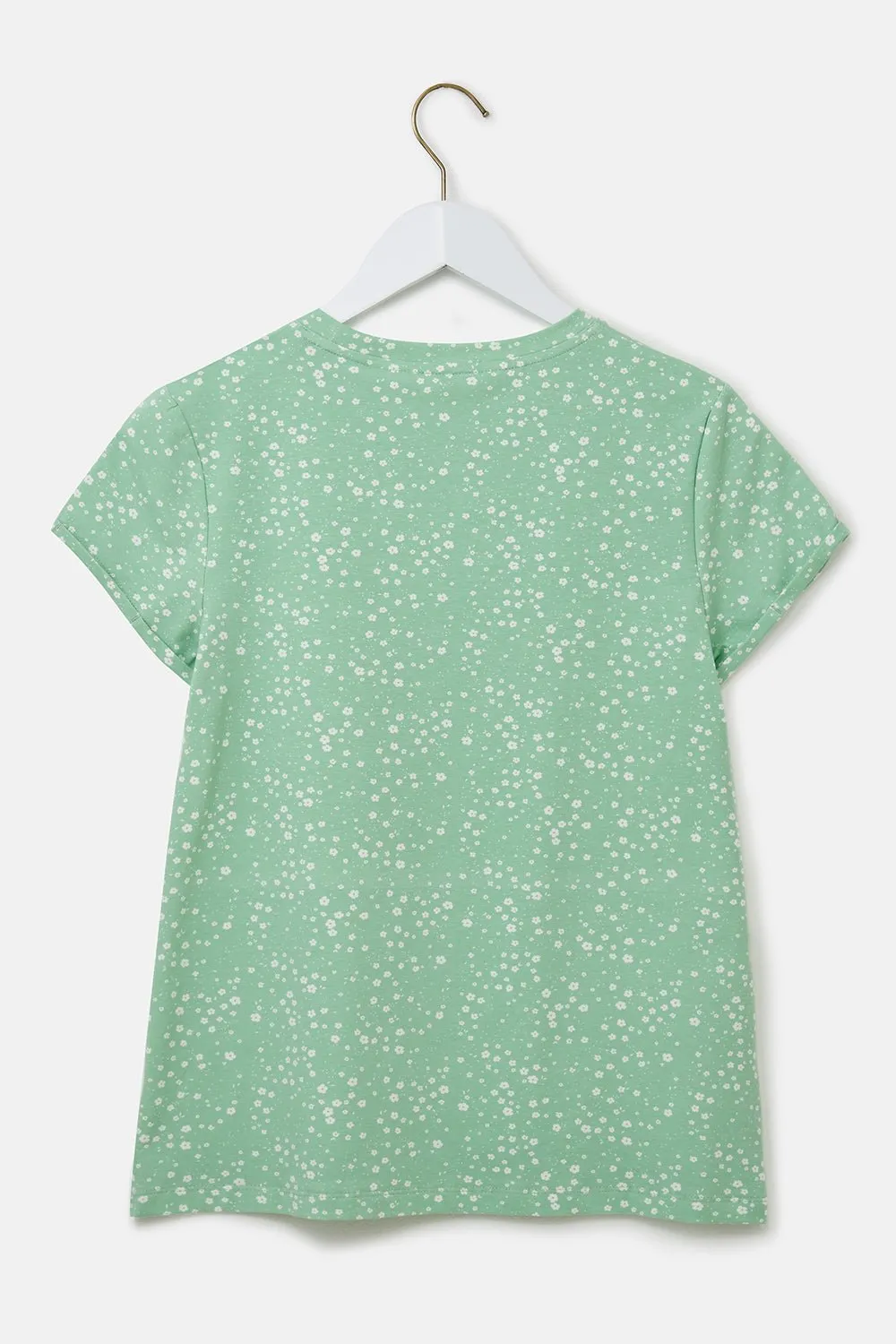 Causeway Tee - Soft Green Floral