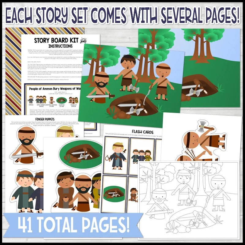 CFM BOOK of MORMON Story Board {KIT 6} Printable