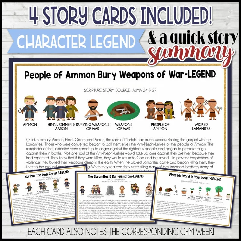 CFM BOOK of MORMON Story Board {KIT 6} Printable