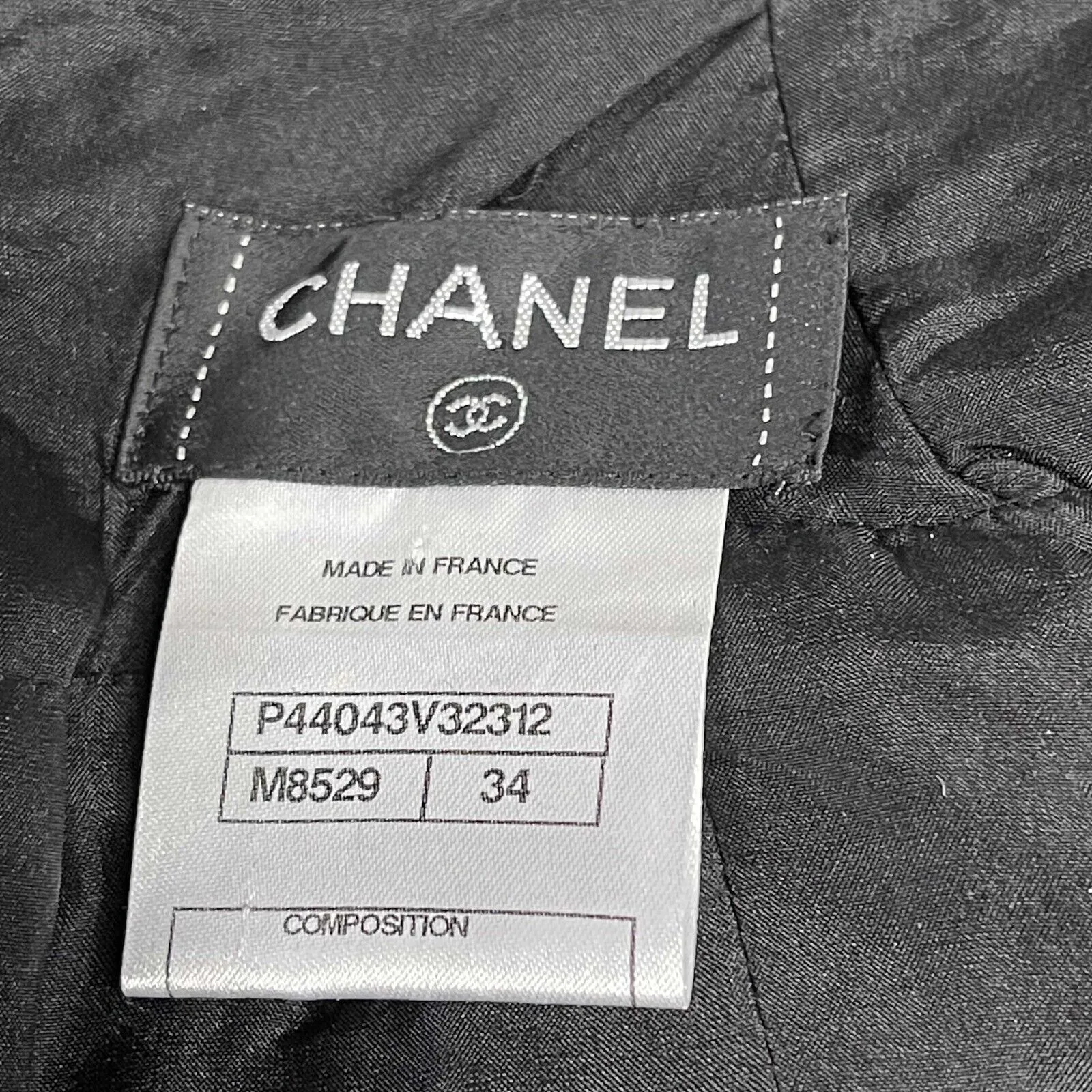 Chanel 08P skirt suit patch blazer jacket gripoix buttons rare 34 US 2 Set