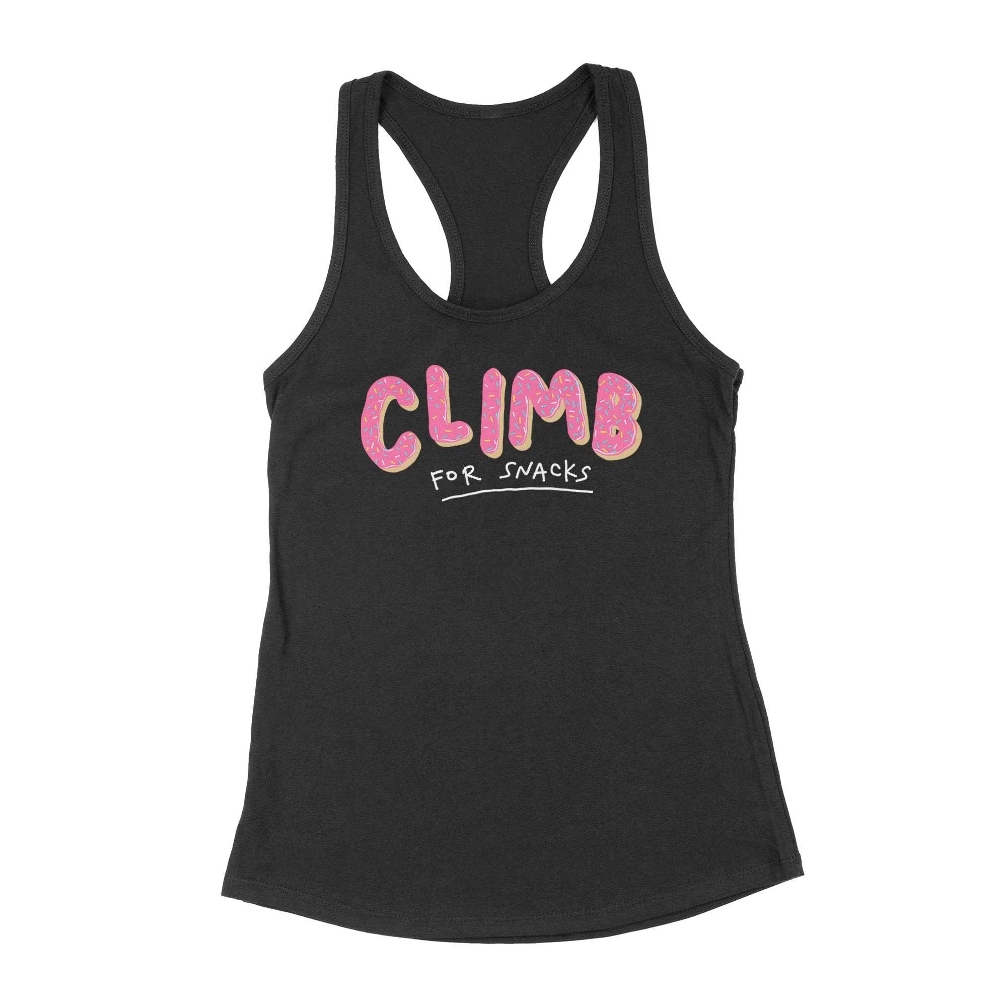 Climb for Snacks — Women's Racerback Tank Top