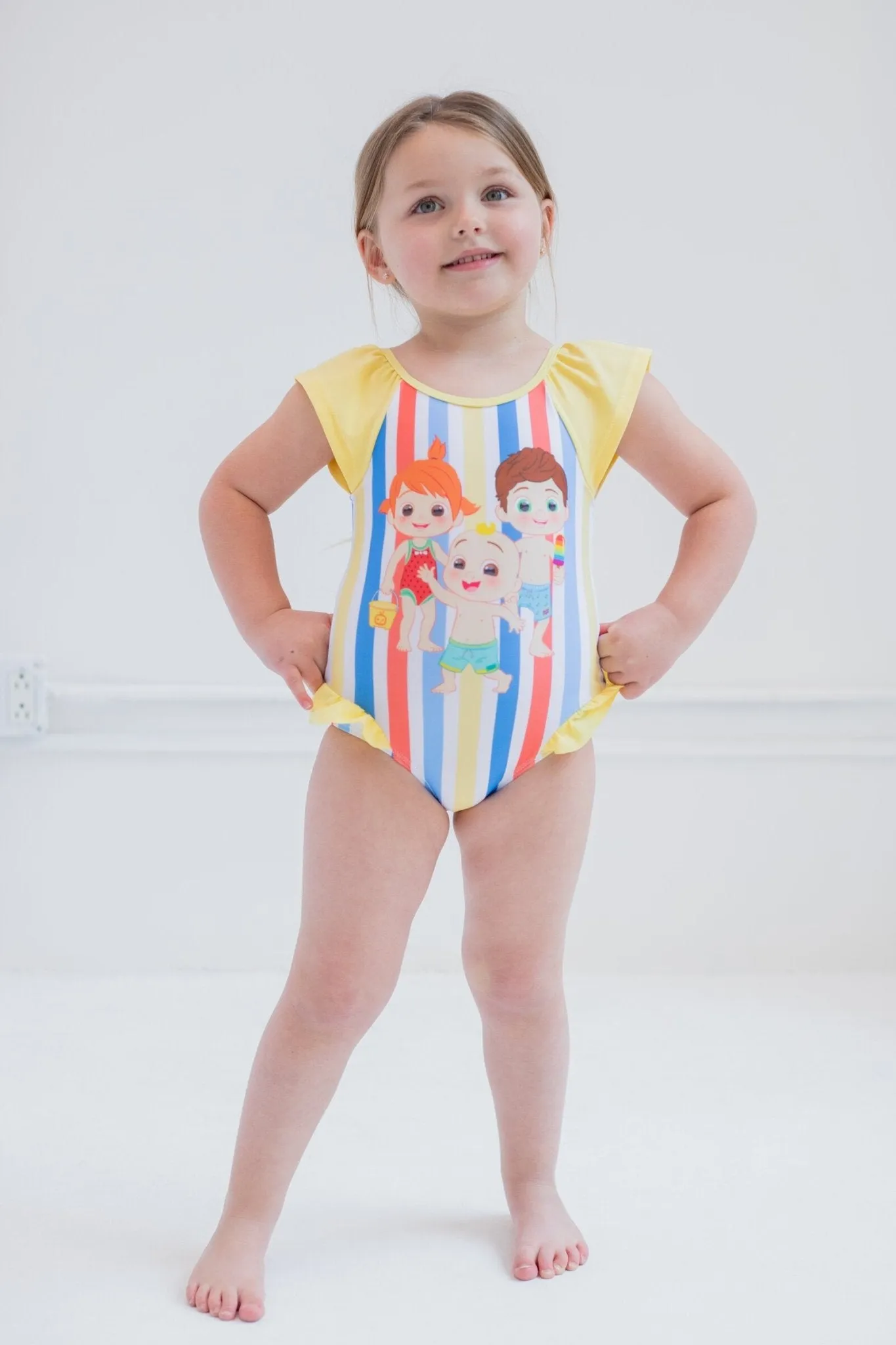 CoComelon UPF 50  One Piece Bathing Suit