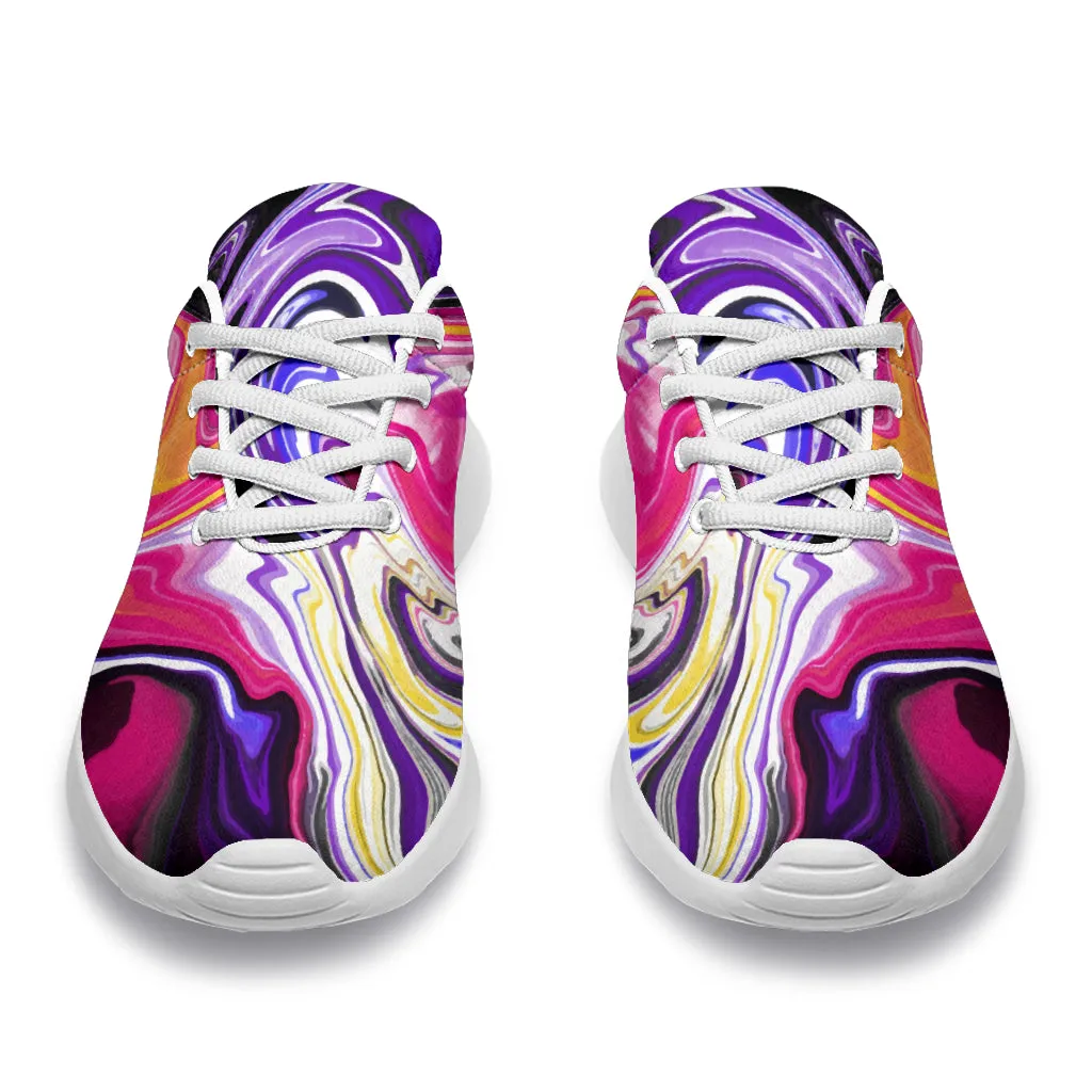 Colorful Marble Sport Sneakers