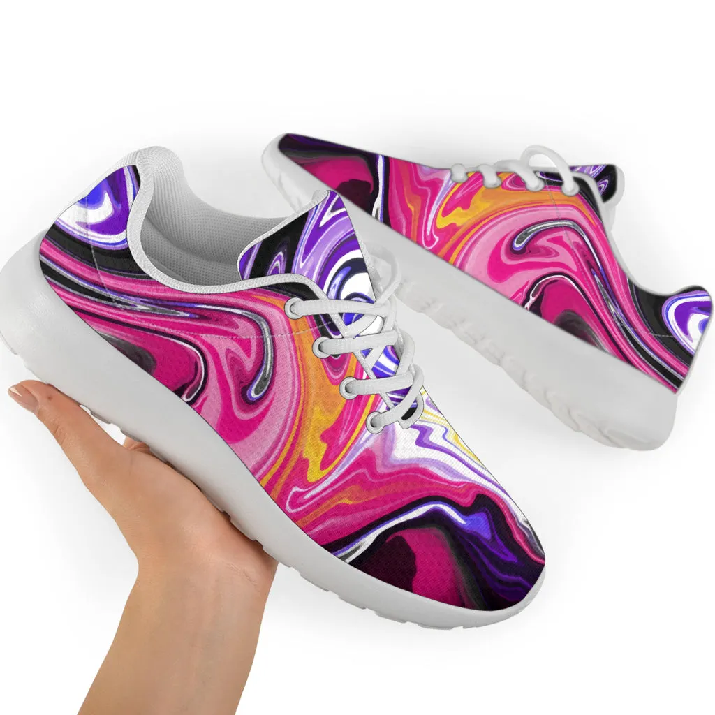 Colorful Marble Sport Sneakers