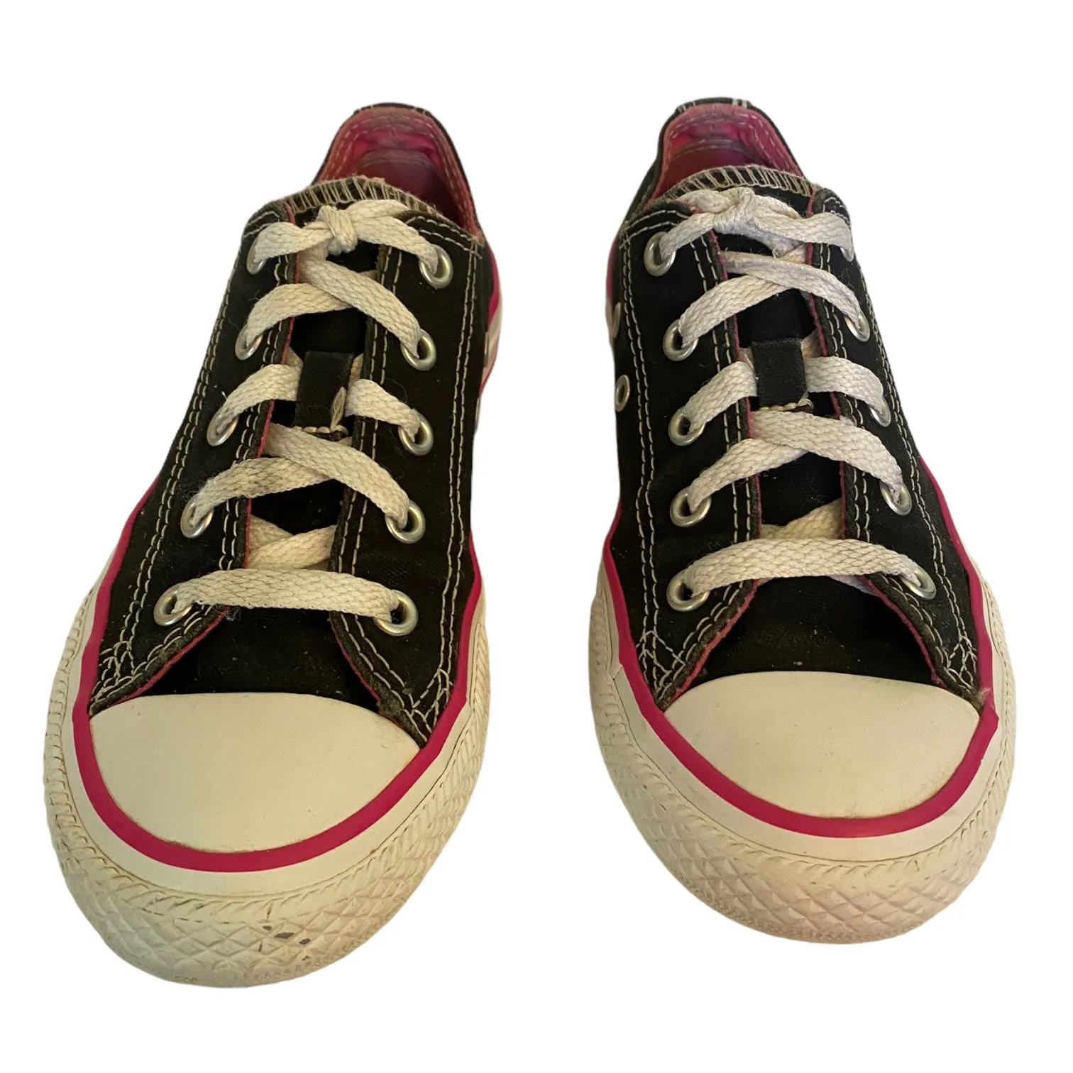 Converse All Star Black Pink Sneakers Size 1