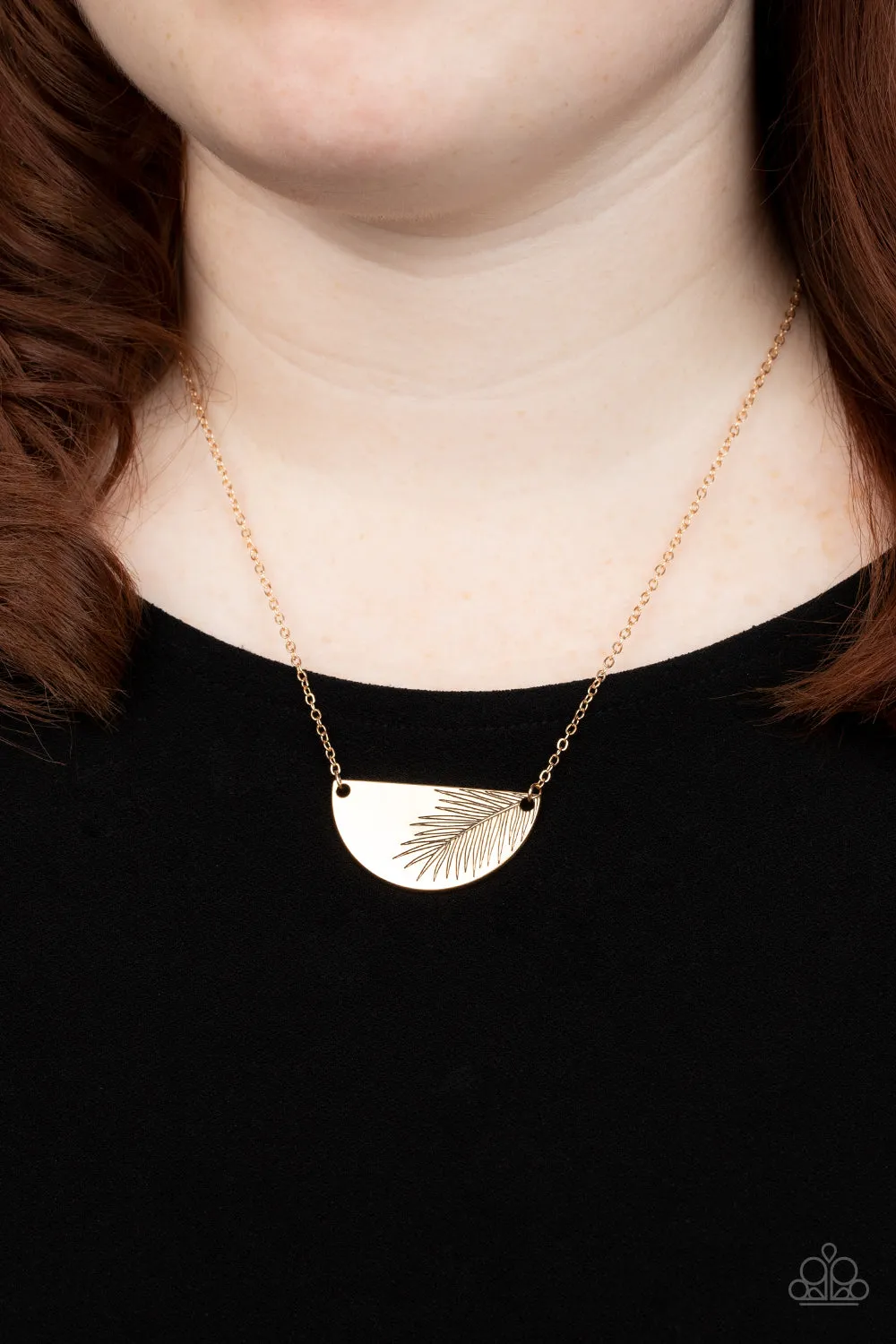 Cool, PALM, and Collected - Gold Necklace