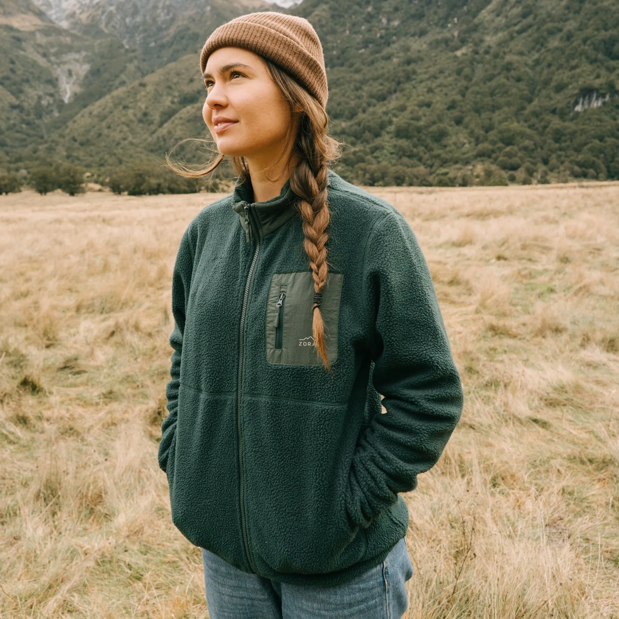 Cosy Camp Fleece Pine Green