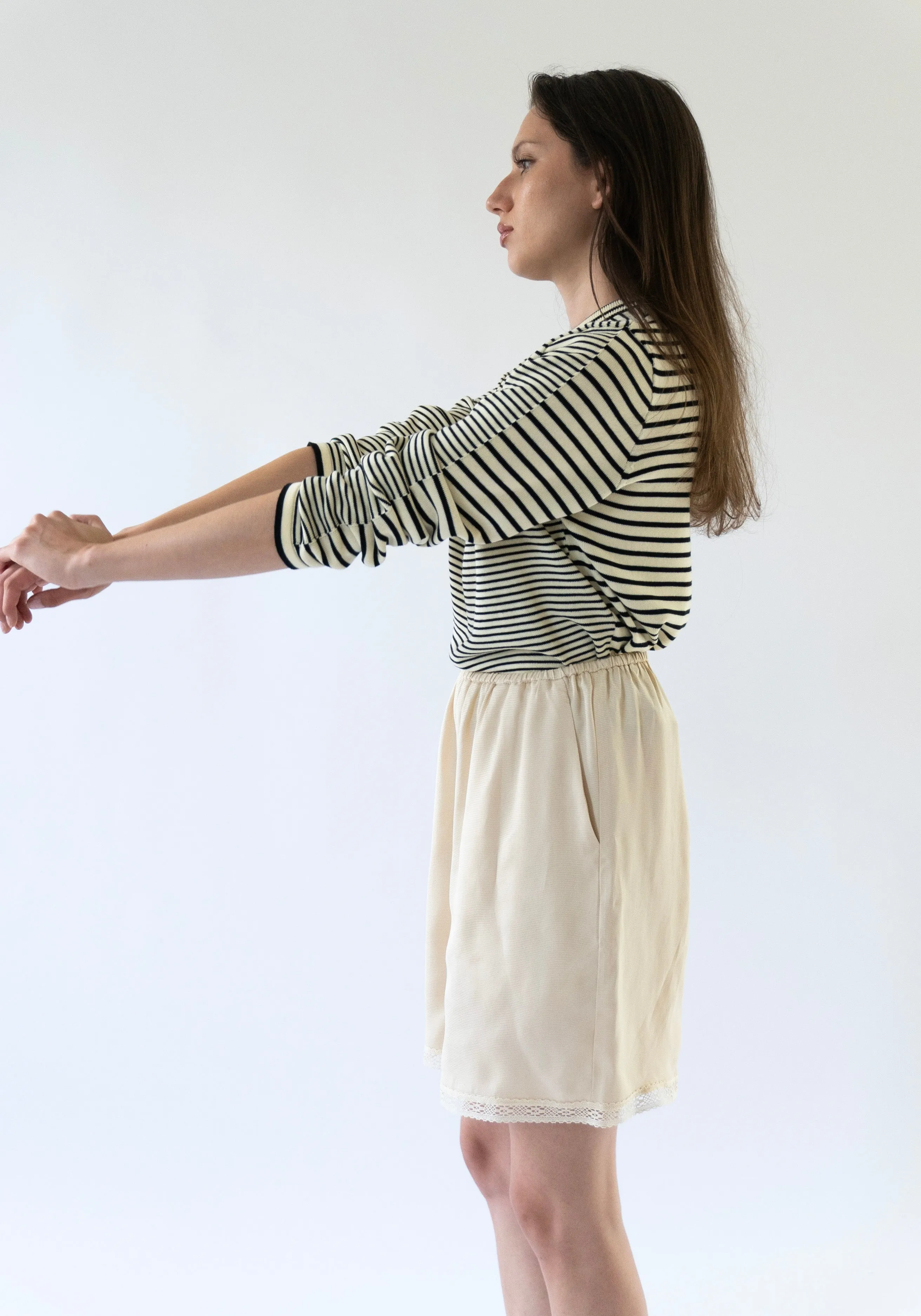 Cotton Striped Long Sleeve Tee