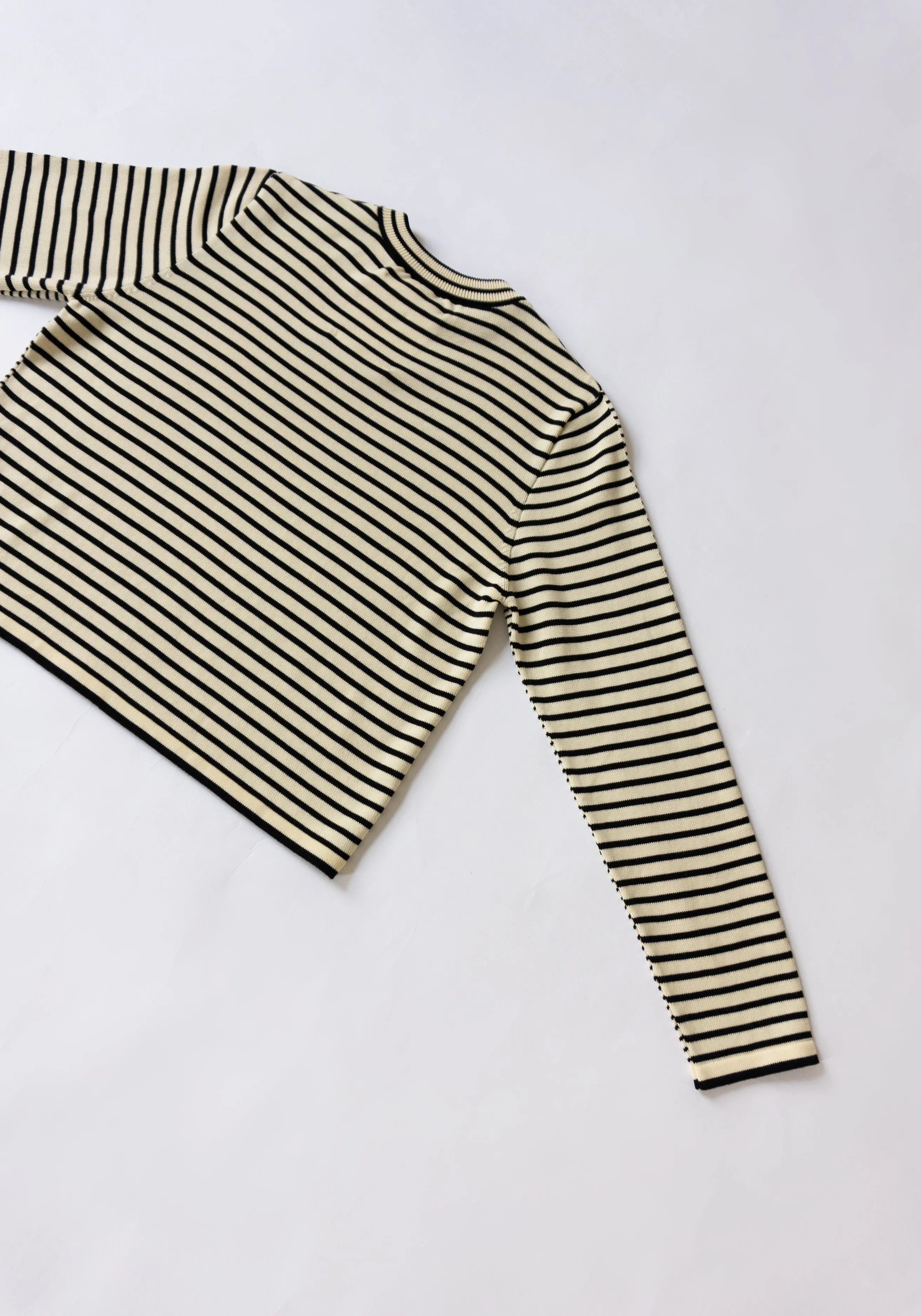 Cotton Striped Long Sleeve Tee