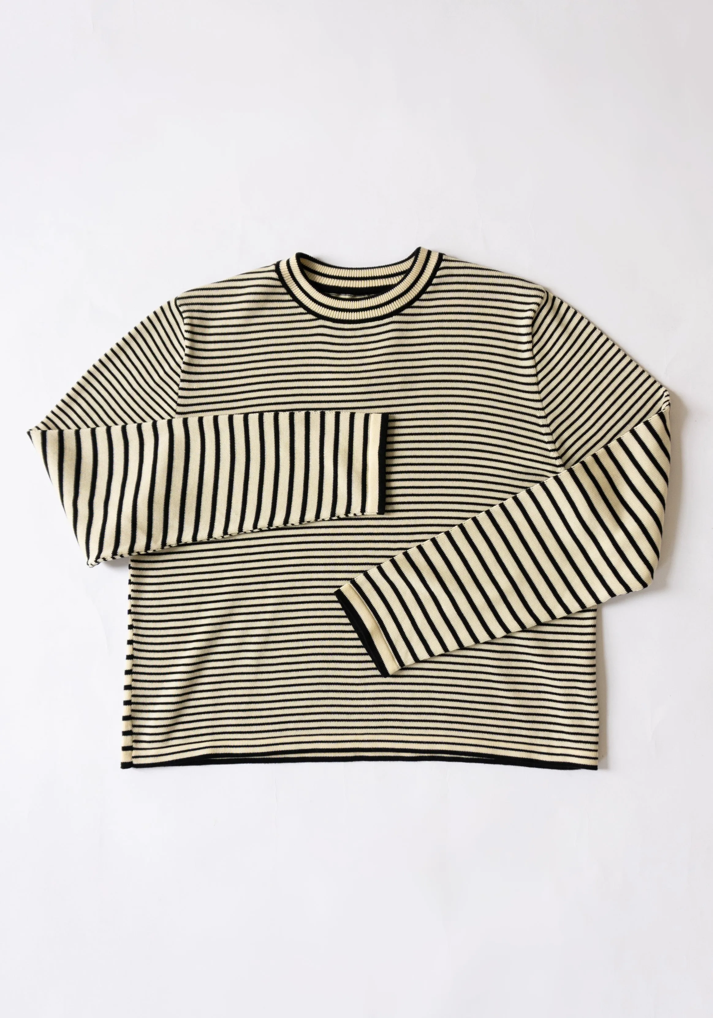 Cotton Striped Long Sleeve Tee