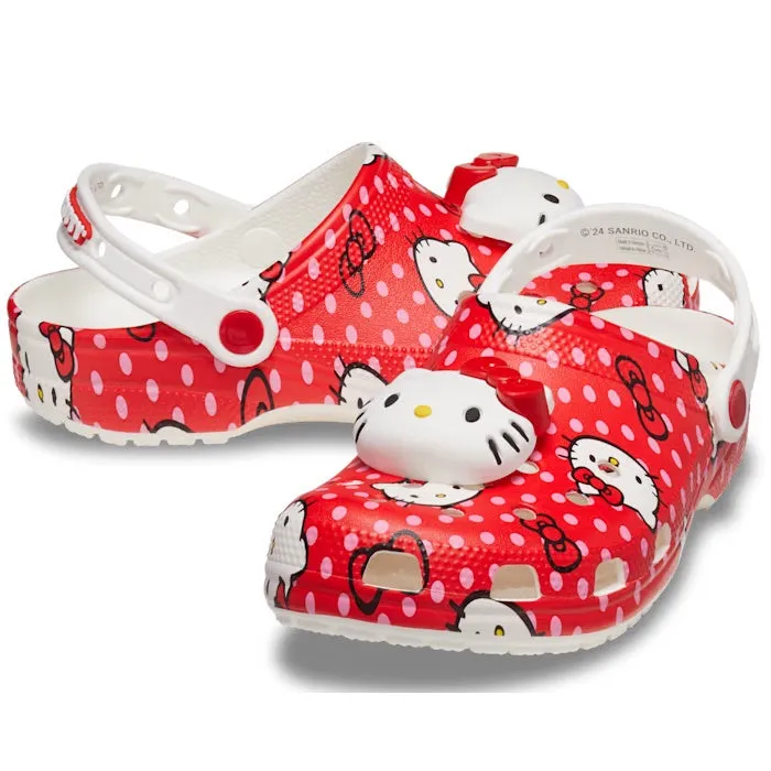 Crocs Hello Kitty Classic Clog Red Womens