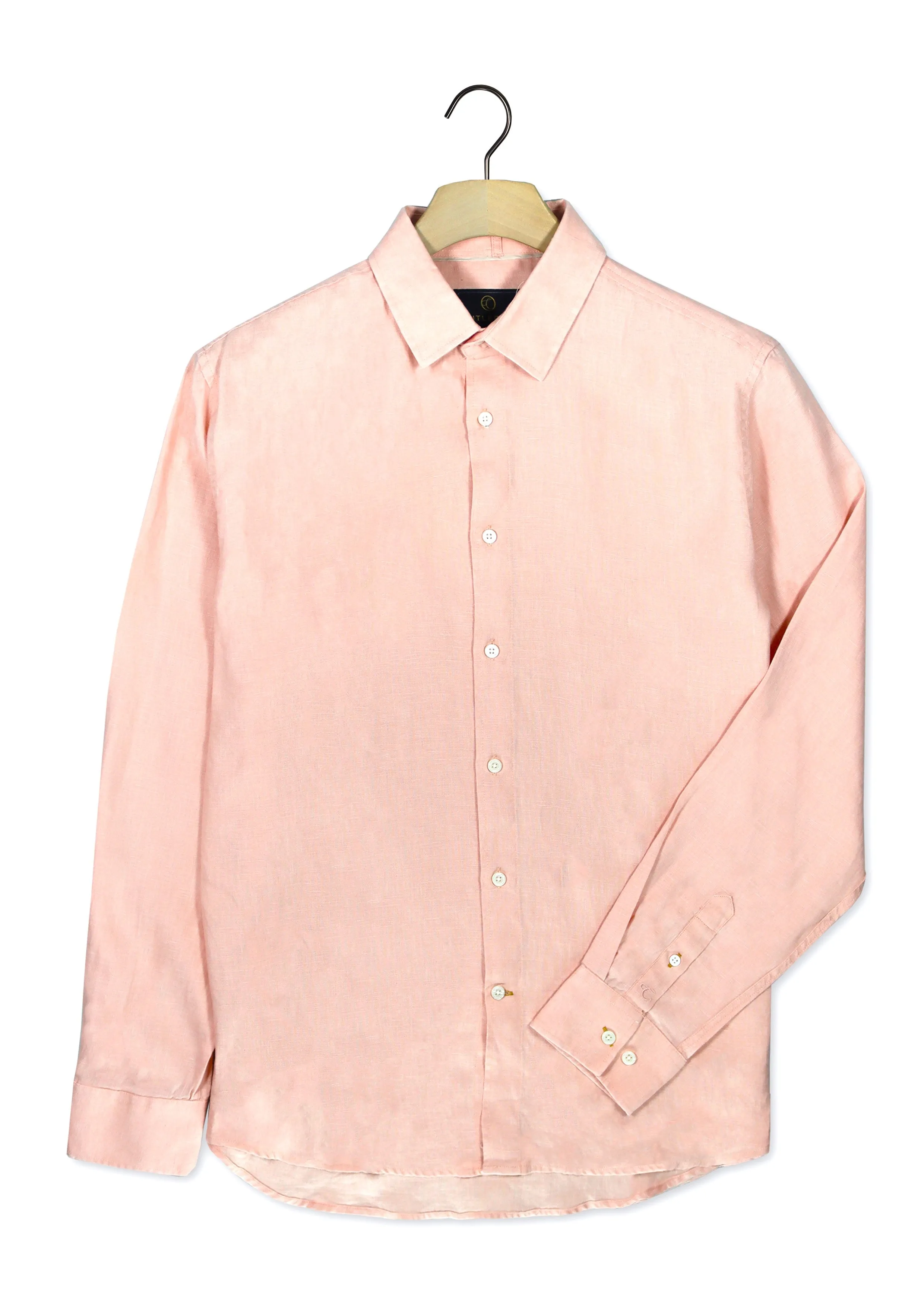 Cutler & Co - Blake Linen Shirt - Soft Pink or Blue