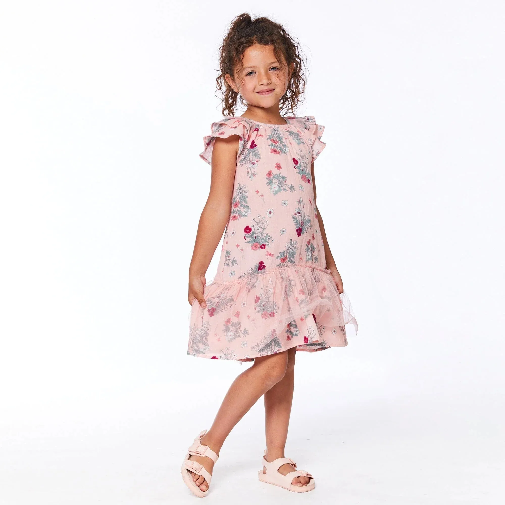 Deux Par Deux Tulle Dress - Fleurs Botaniques