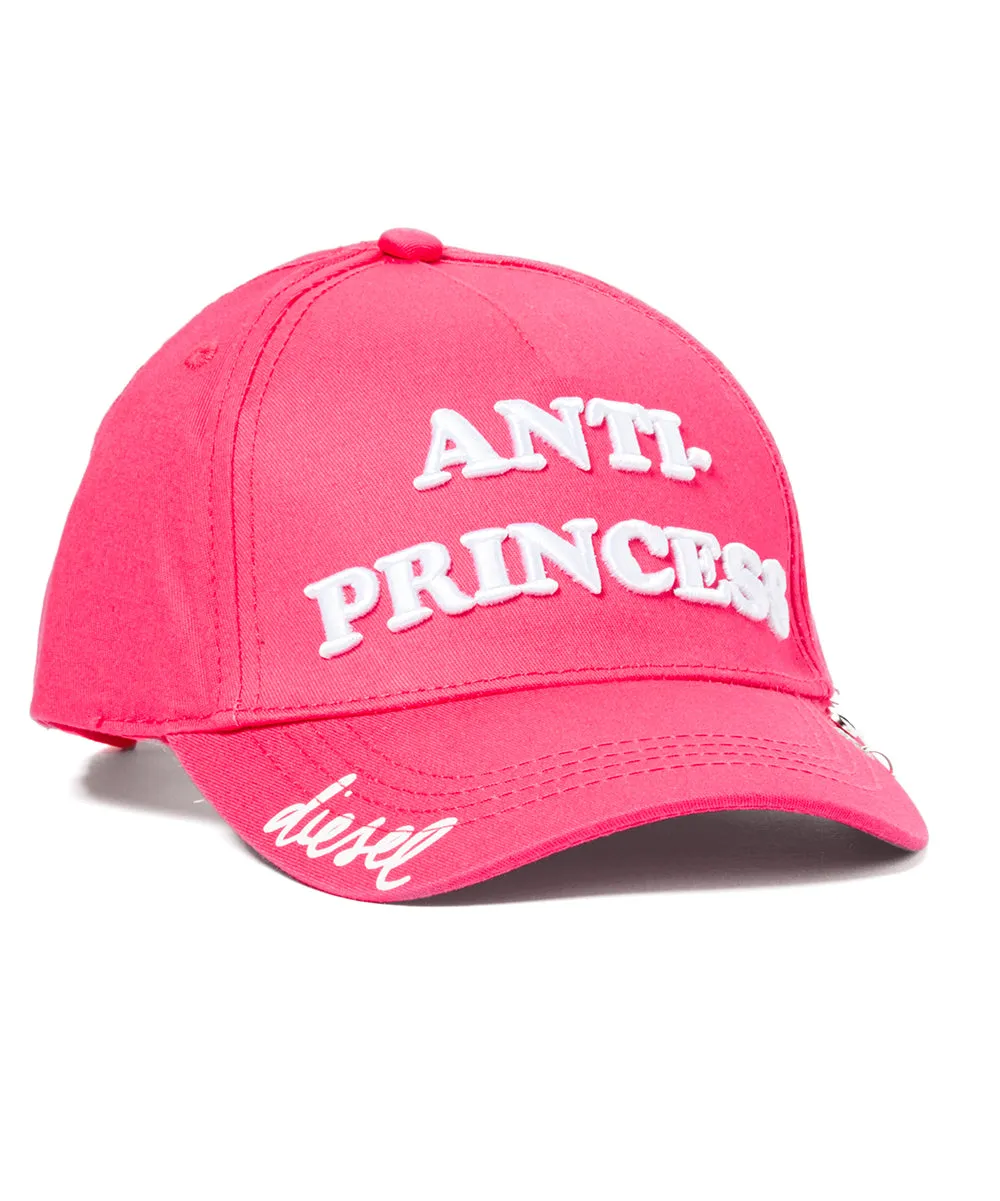 DIESEL Girls Pink 'Anti-Princess' Dad Hat