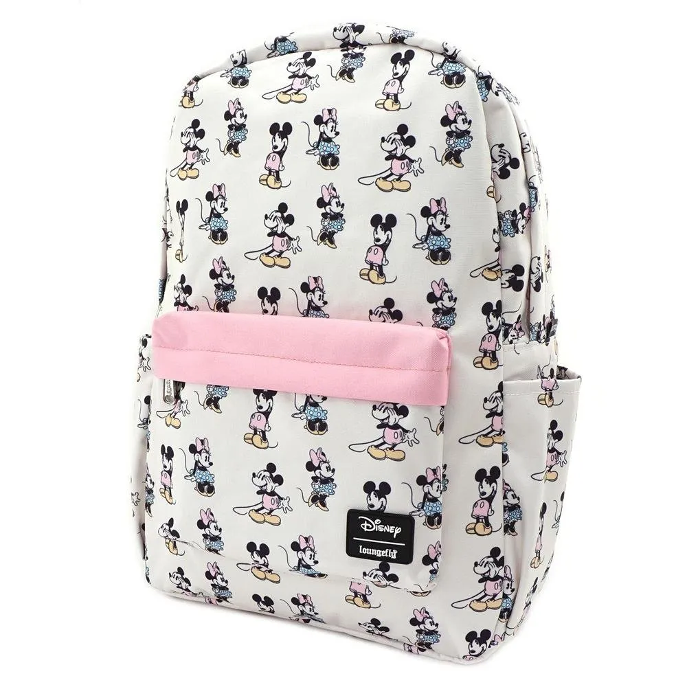 Disney Pastel Minnie Mickey Nylon Backpack