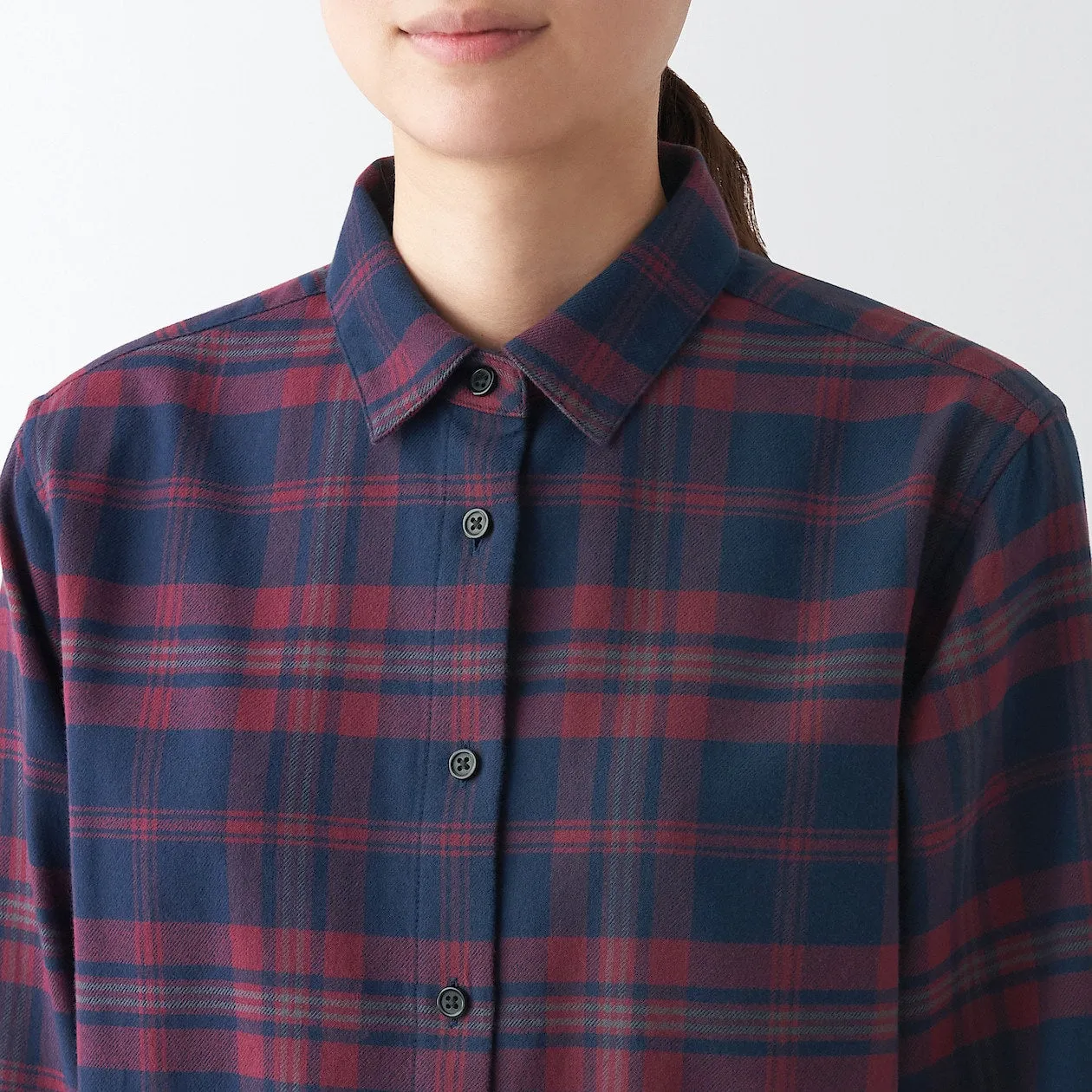 Double Brushed Flannel Long Sleeve Shirt