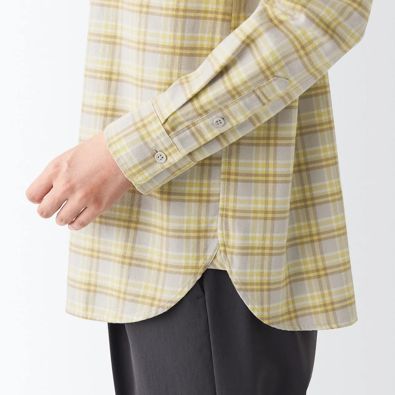 Double Brushed Flannel Long Sleeve Shirt