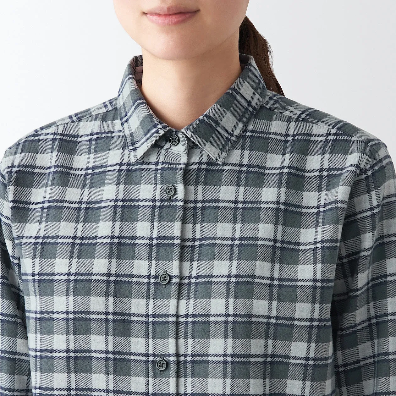 Double Brushed Flannel Long Sleeve Shirt