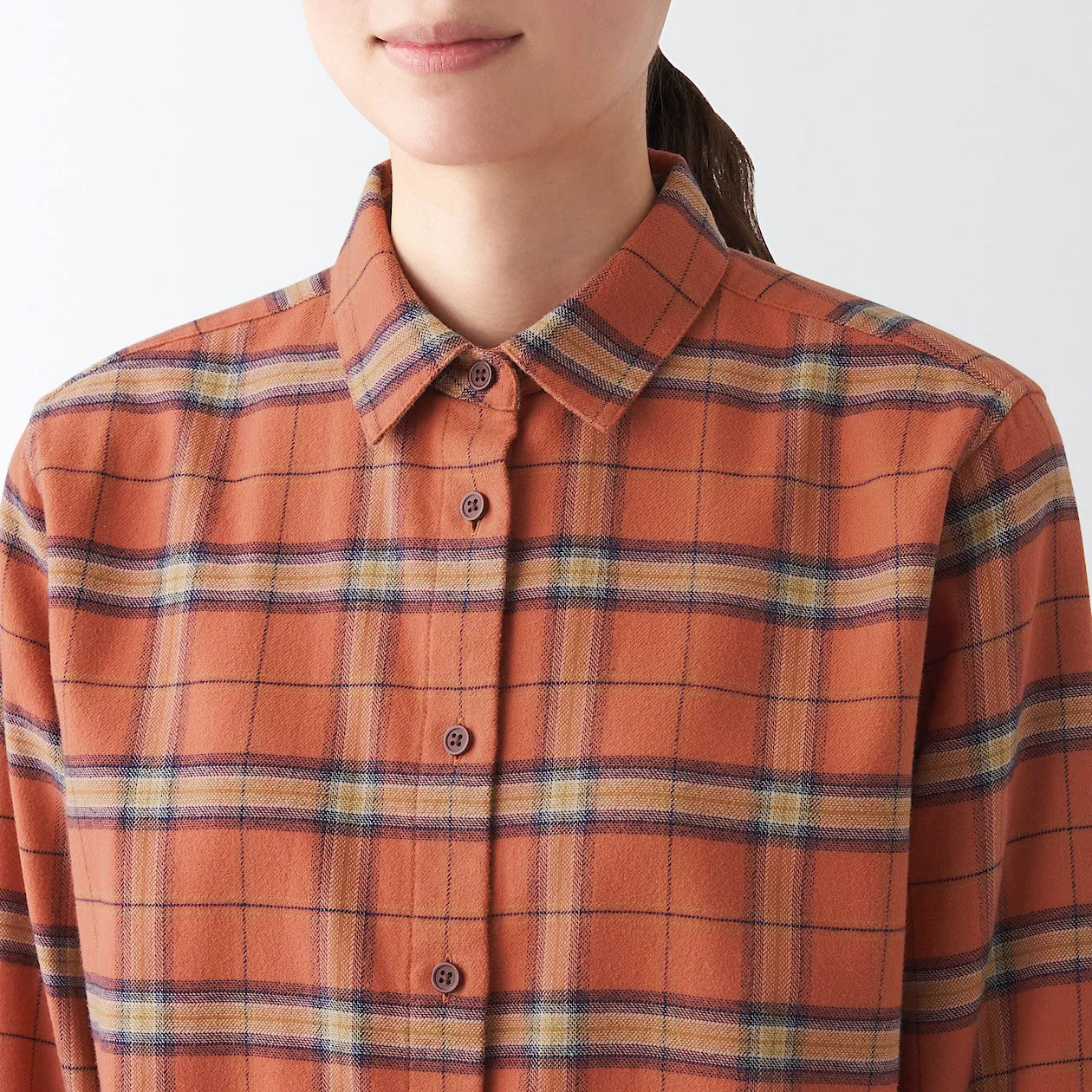 Double Brushed Flannel Long Sleeve Shirt