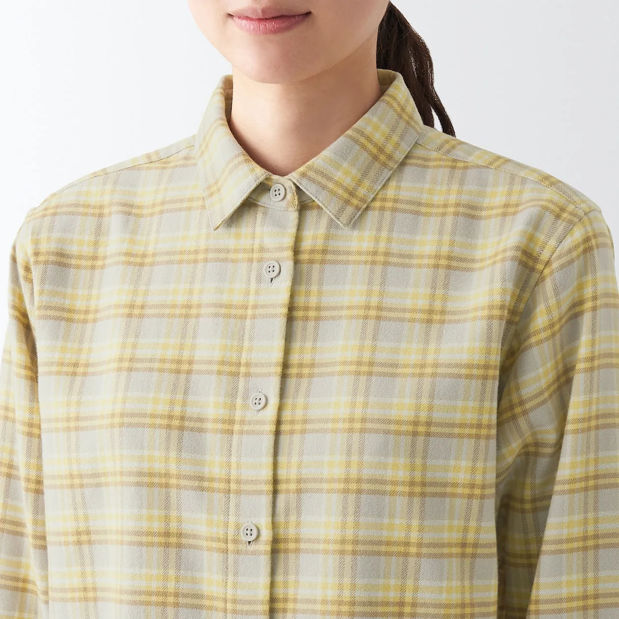 Double Brushed Flannel Long Sleeve Shirt