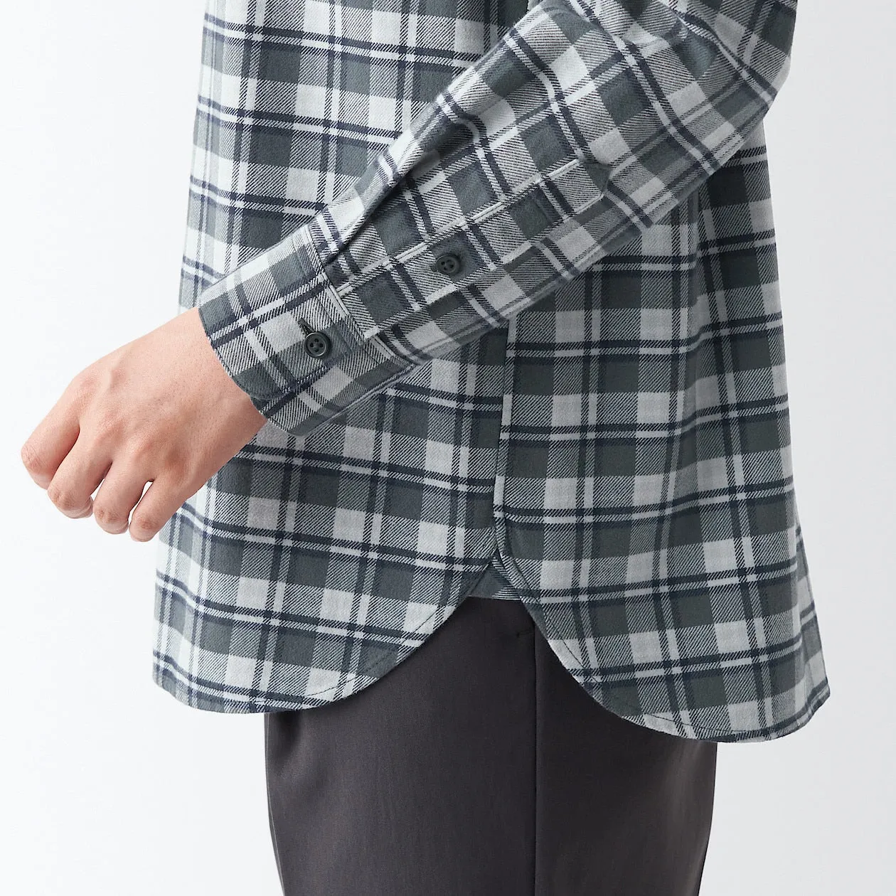 Double Brushed Flannel Long Sleeve Shirt