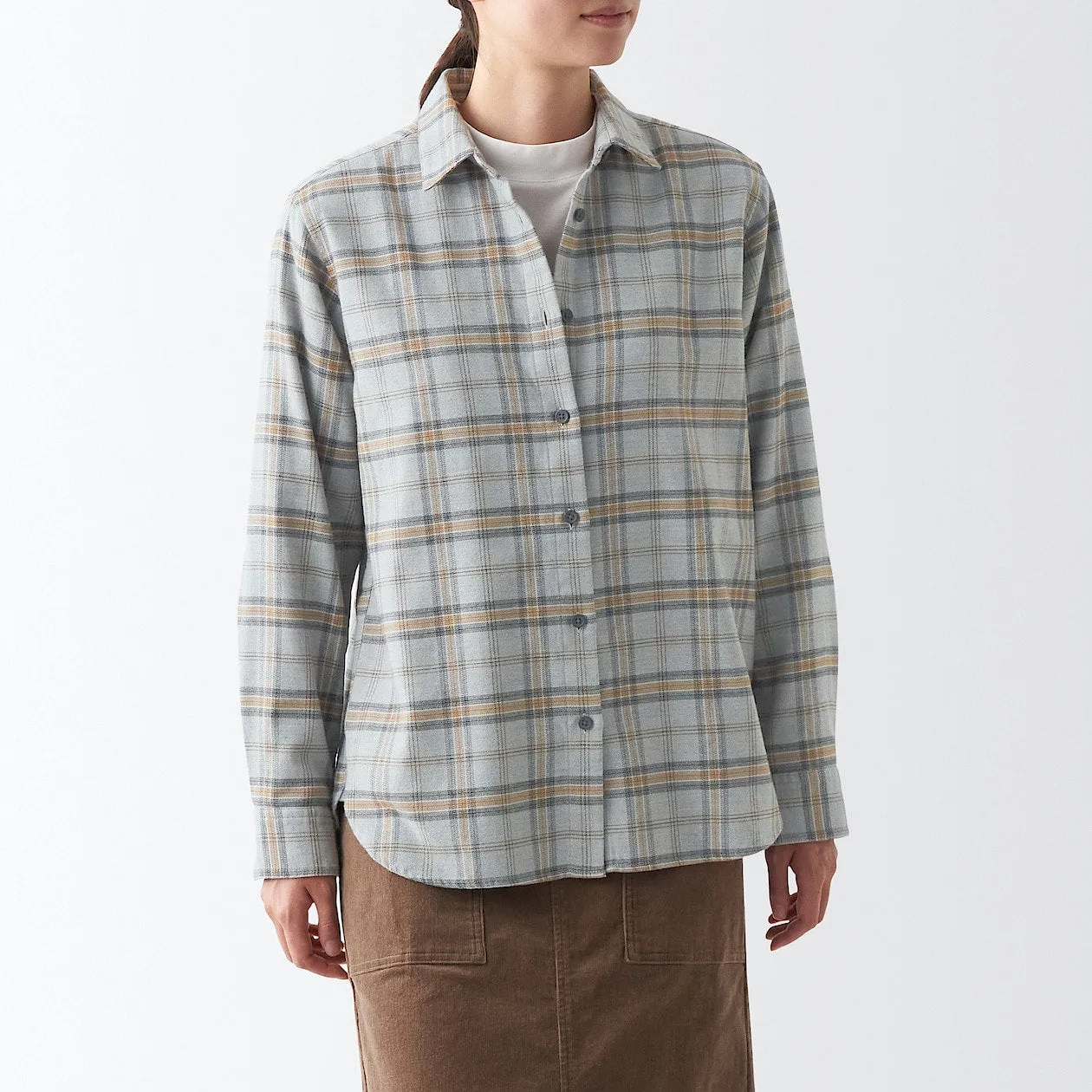 Double Brushed Flannel Long Sleeve Shirt