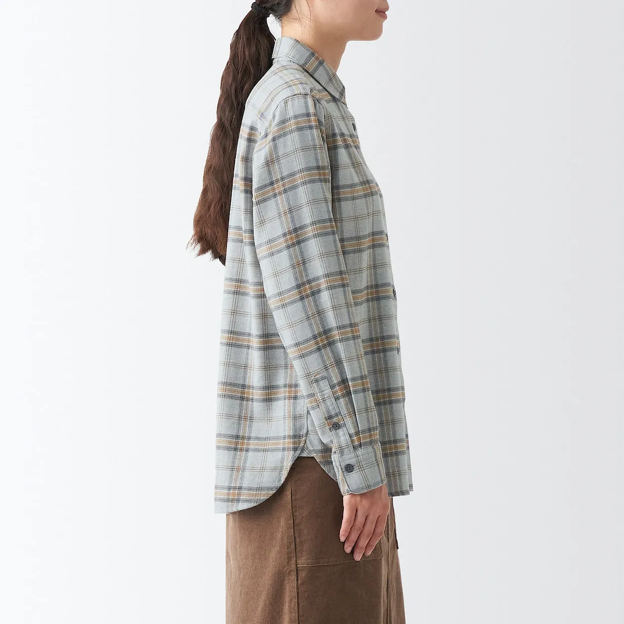 Double Brushed Flannel Long Sleeve Shirt