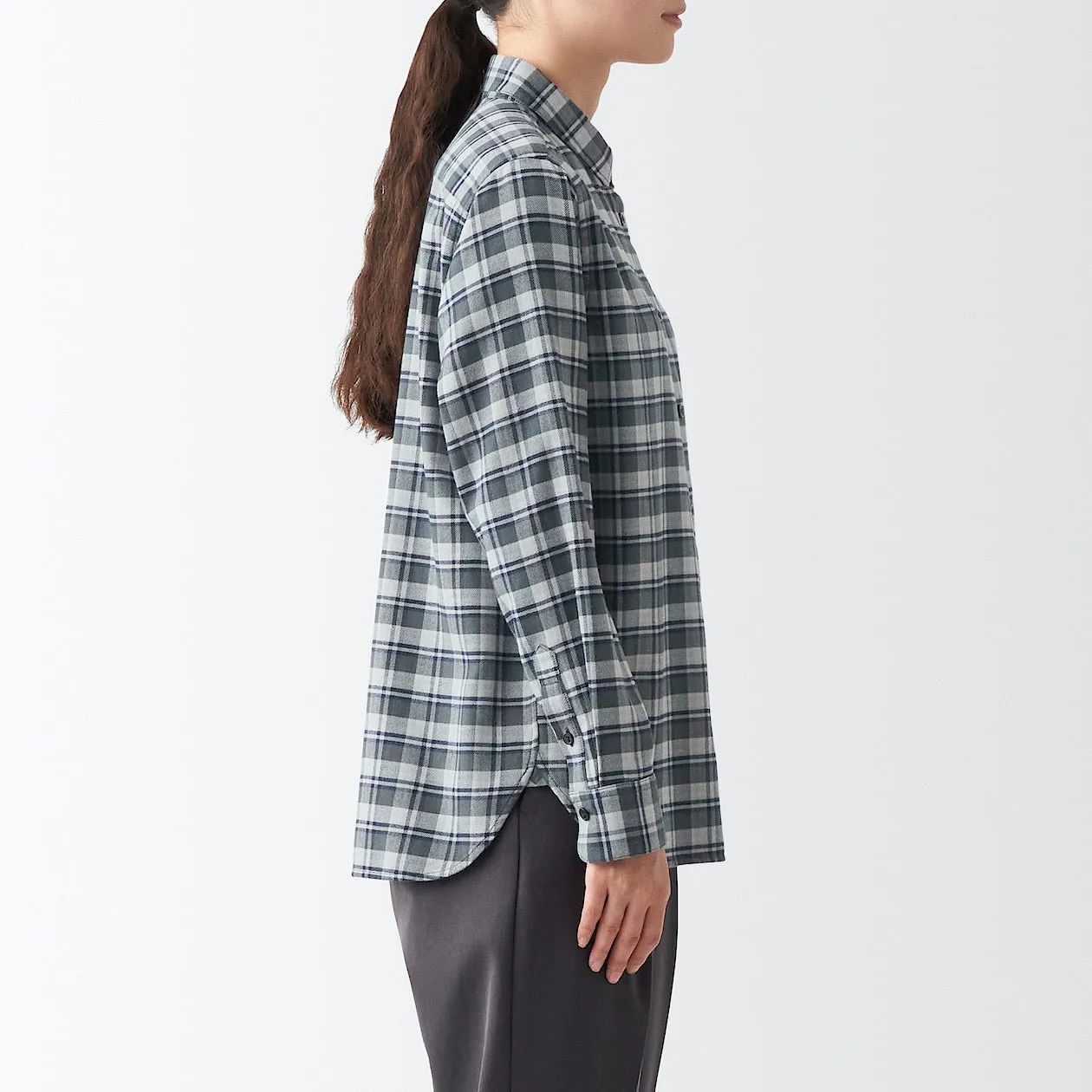 Double Brushed Flannel Long Sleeve Shirt