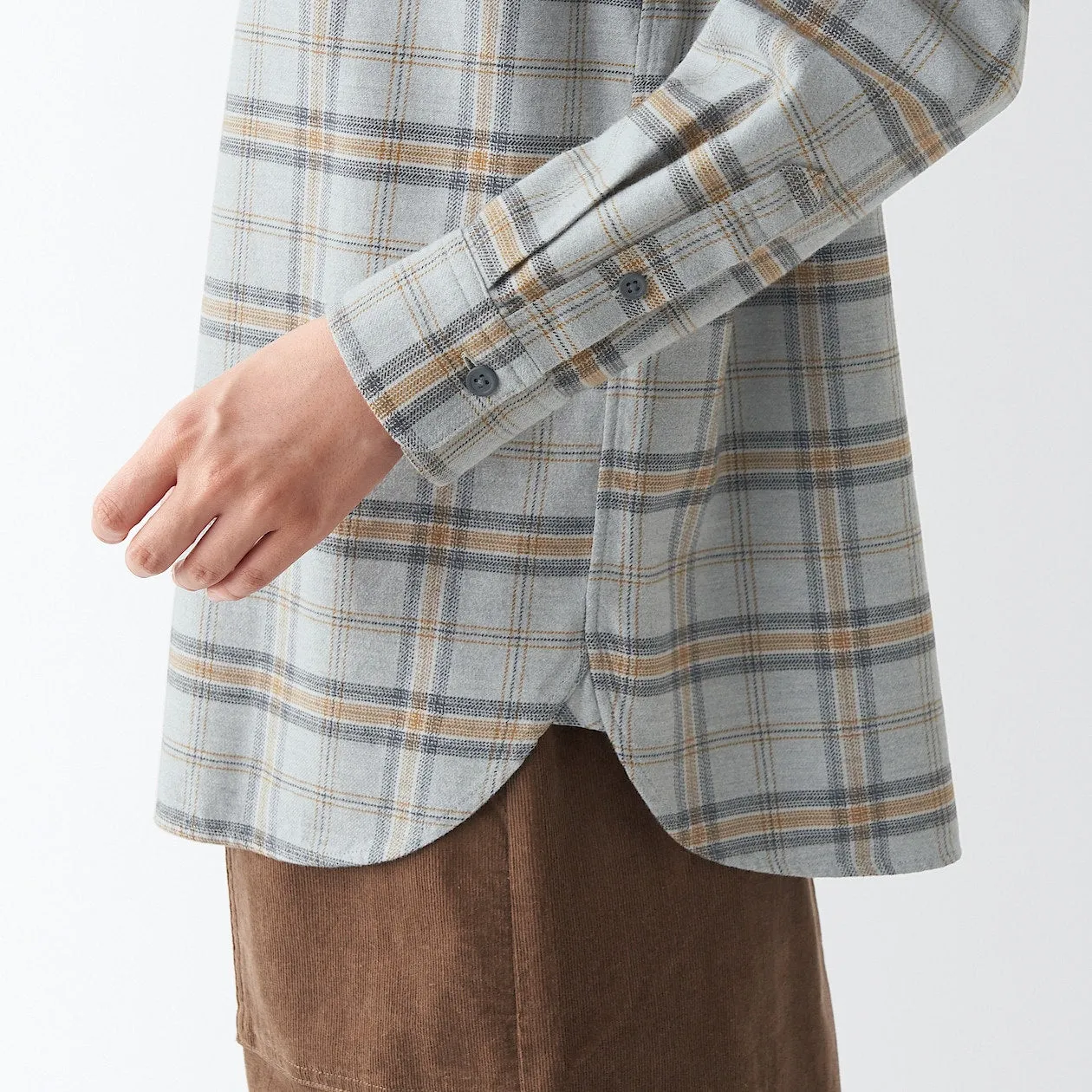 Double Brushed Flannel Long Sleeve Shirt