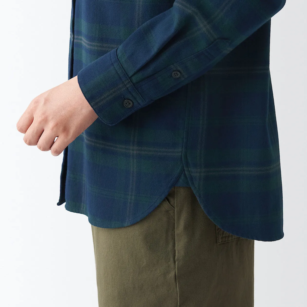 Double Brushed Flannel Long Sleeve Shirt