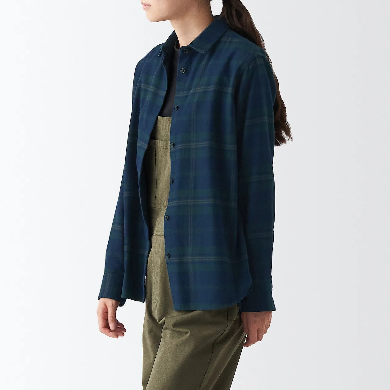 Double Brushed Flannel Long Sleeve Shirt