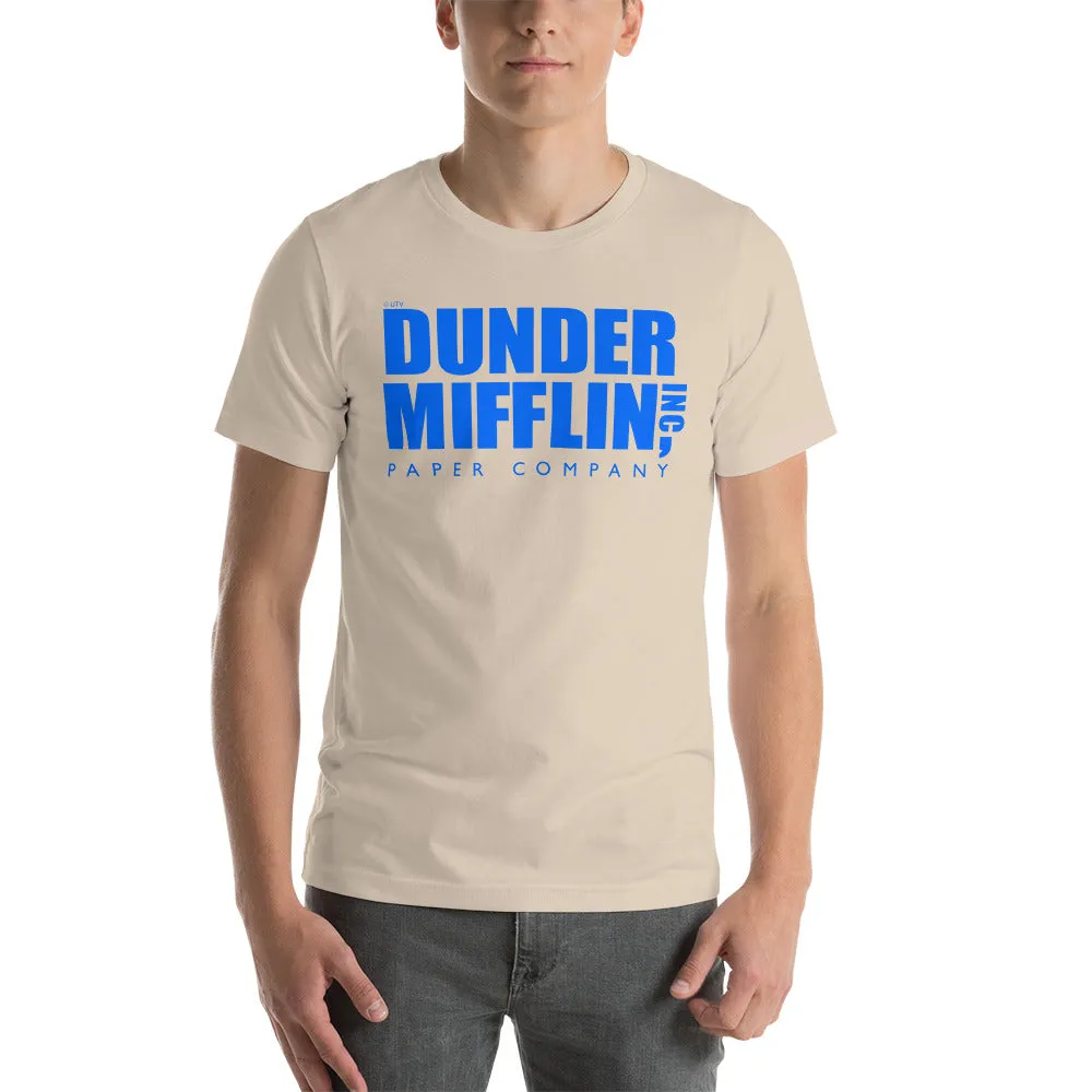 Dunder Mifflin Logo Blue T-Shirt