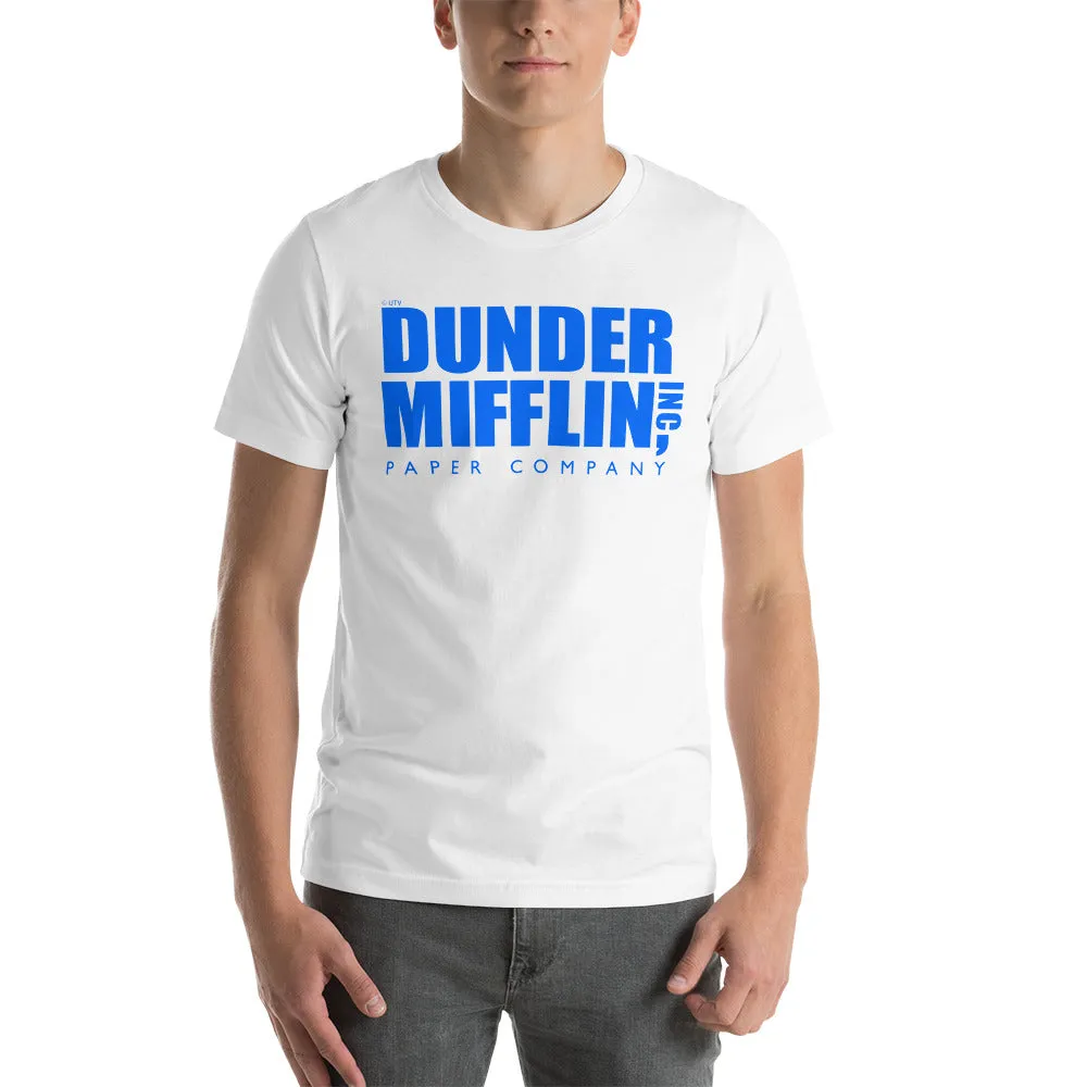 Dunder Mifflin Logo Blue T-Shirt