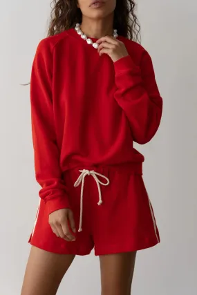 Eco Terry Crewneck - Tomato