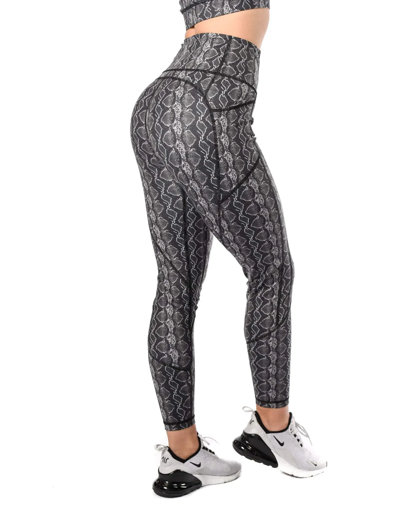 Effortless Heart Booty Leggings With Pockets - Prints