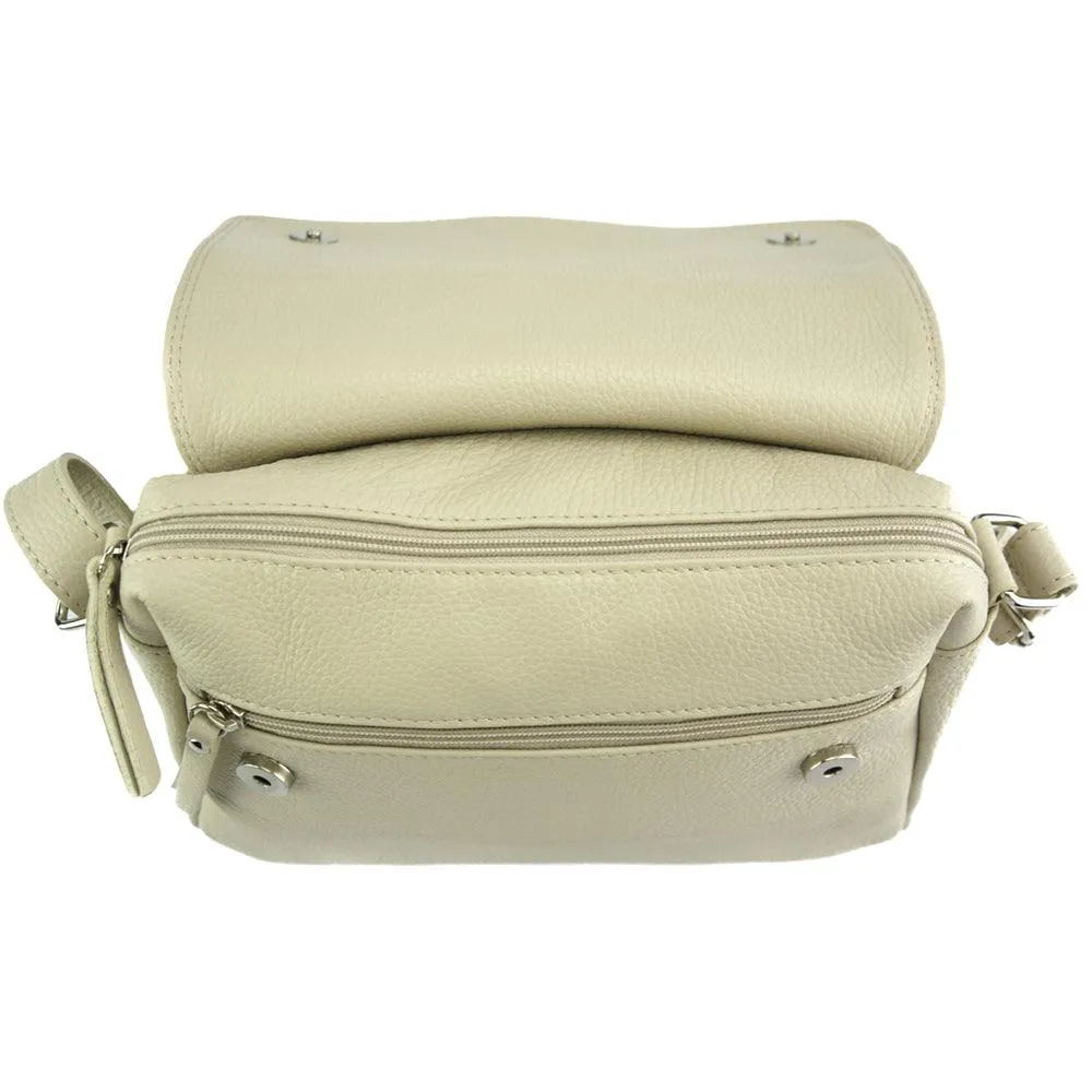 Ester leather shoulder bag