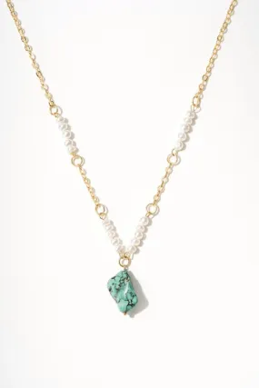 Evergreen Elegance 14K Gold Pearls Necklace