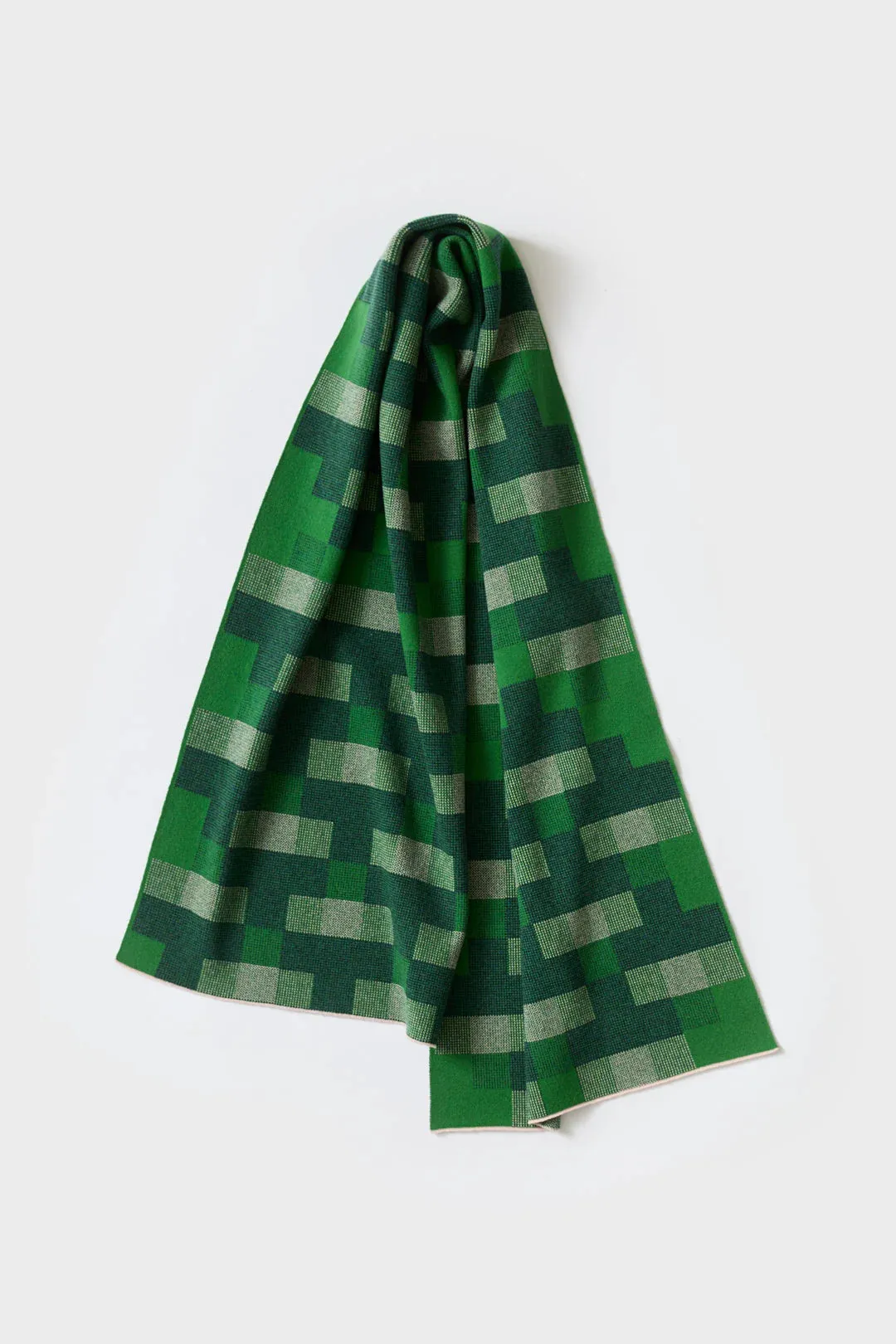 Faro Scarf - Oxide Green & Seashell