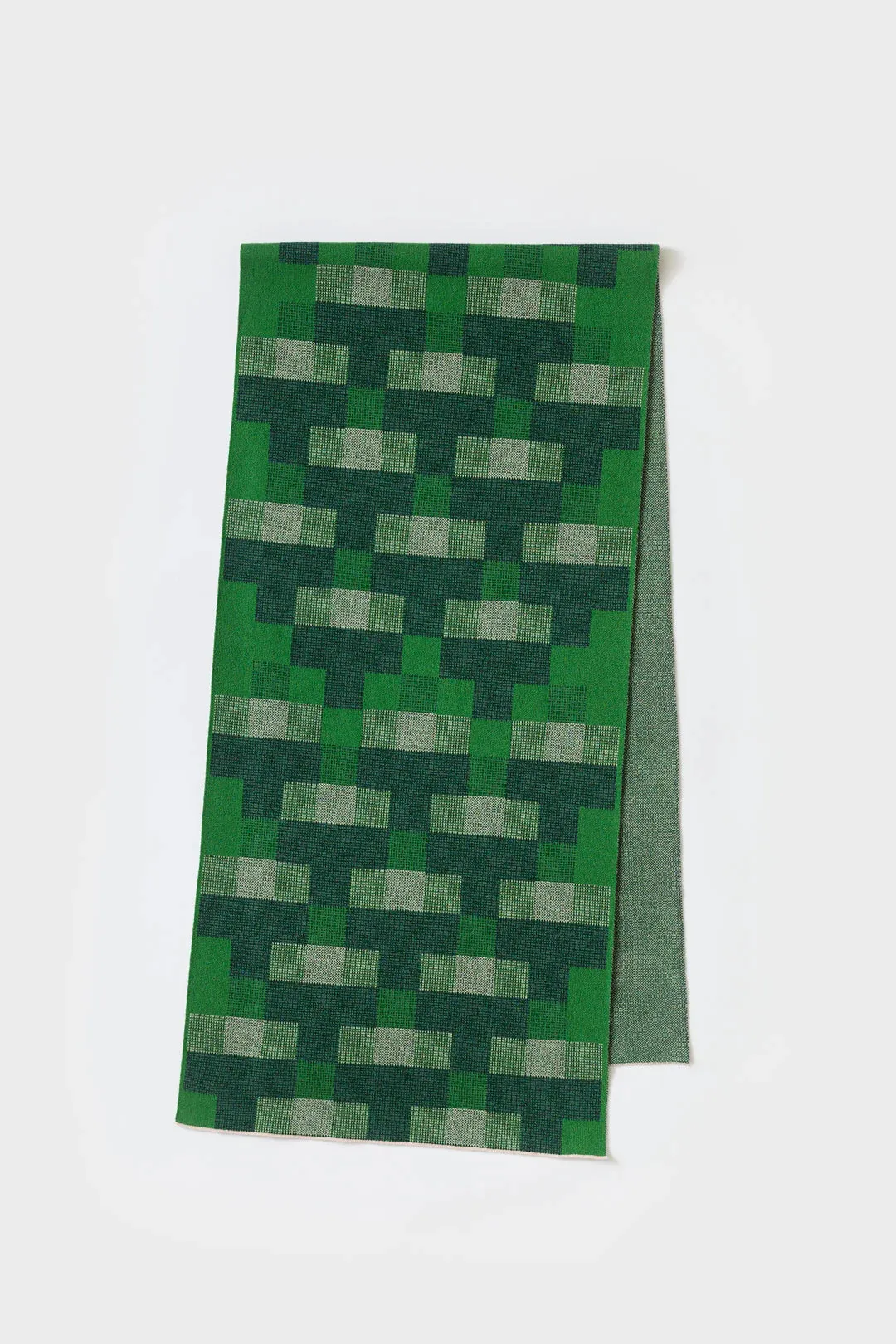 Faro Scarf - Oxide Green & Seashell