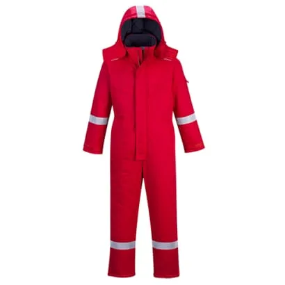 Flame retardant Anti-Static Insulated Heavyweight FRAS Hi Vis Winter Coverall-FR53