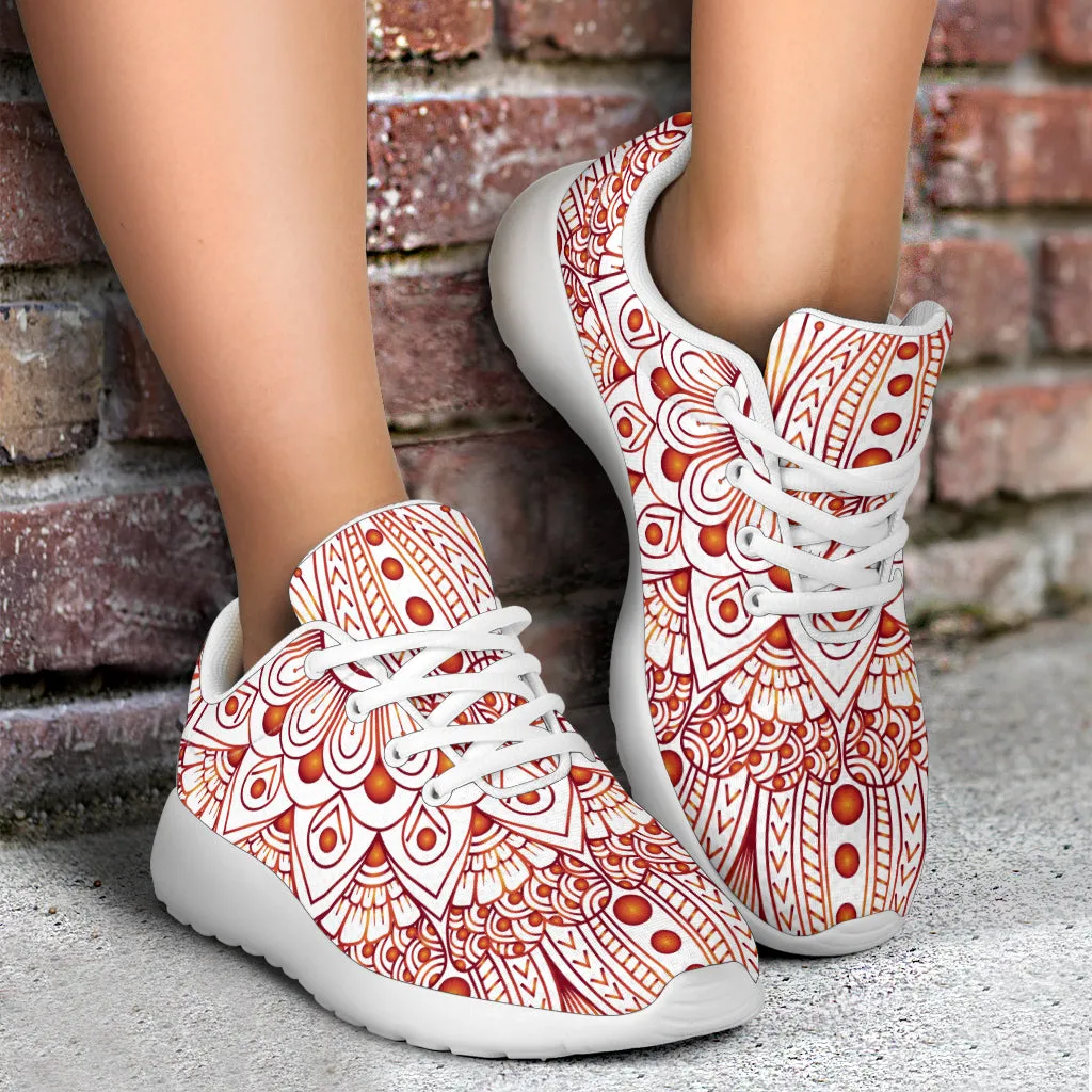 Floral Mandala Sport Sneakers