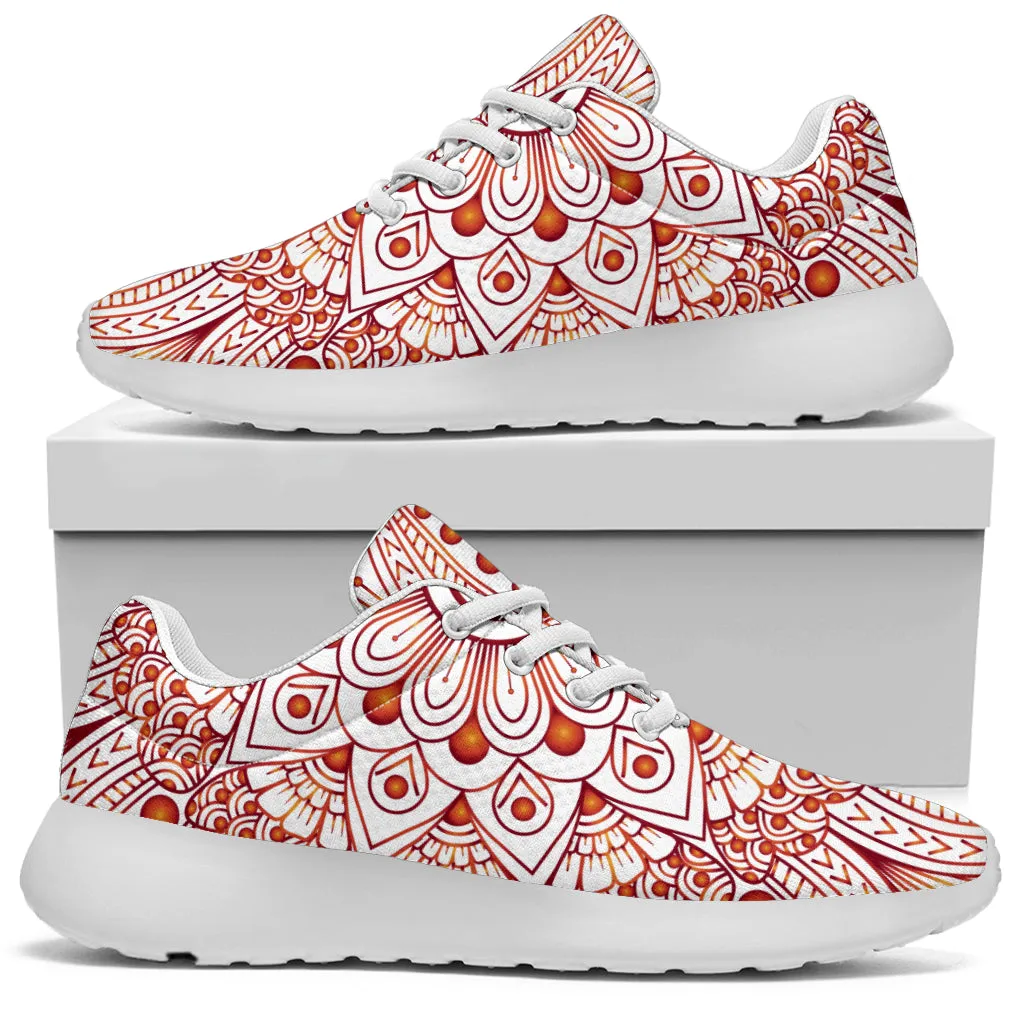 Floral Mandala Sport Sneakers