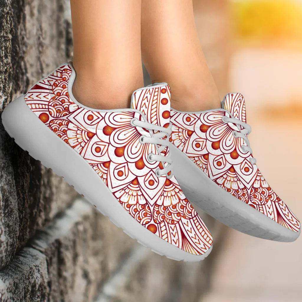 Floral Mandala Sport Sneakers