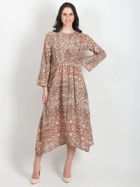 Freda Floral Printed Cotton Dress