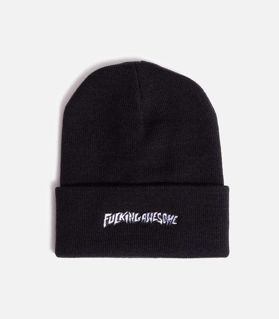 Fucking Awesome Little Stamp Beanie - Black