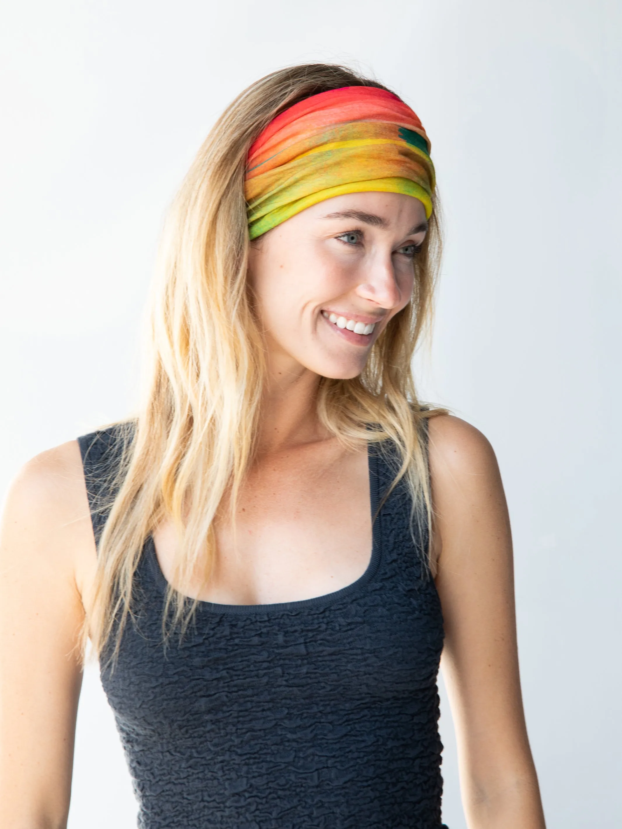 Full Boho Bandeau® Headband - Rainbow Ombre