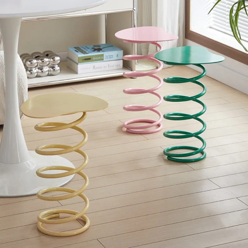 Fun & Functional Spiral Spring Low Stool