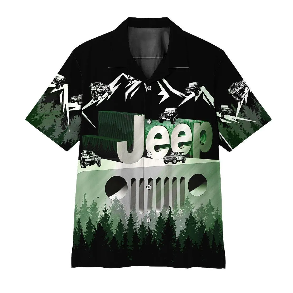 Gearhuman 3D Jeep Hawaii Shirt