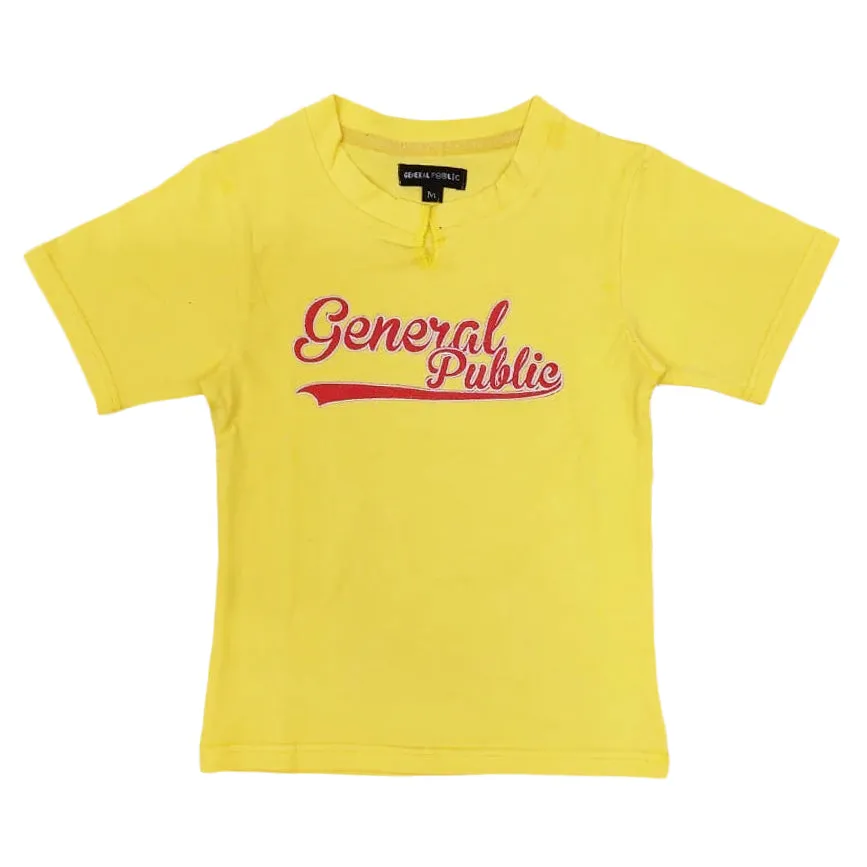 General Public Womens Team Tee 'Yellow'