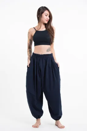 Genie Women's Cotton Harem Pants in Navy